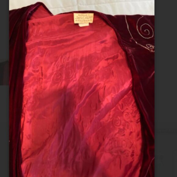 Hand Painted Velvet Cape - Picture 3 of 4